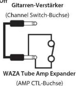 Gitarren-Verstärker (Channel Switch-Buchse) WAZA Tube Amp Expander (AMP CTL-Buchse)
