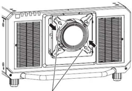 Technical line drawing of a mechanical component with heat exchangers and a central circular housing (no text or symbols).