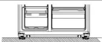 Kunft KSBS8484 IX - Nivelación y anclaje del frigorífico - 2