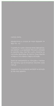 Cant(s) gente. Agradecemos a compra do nosso Aparador de Nang Ths - 42 O aparho: foi sujejo e adversos lejos laboratorias, que estentam o mais boisheide. Parájoua da obração do aparinho seja mais fácil, junto enciamos as inscrições terapaladas no mesmo. Escais deverão assogaré atro lotado e longura utilizado. Quinta le acastamente as instruções e medidas de longança que se encontram discitivas neste manuel. Desgamos: há uma grande satislação na utilização do seu novo aparho.