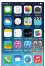 Emos P5530 - Nustatymų puslapio IOS sistemoje pavyzdys - 1