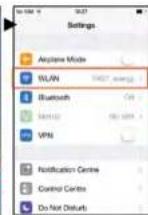 Emos P5530 - Näide iOS-operatsioonisüsteemi seadete leheküljest - 2