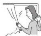 HITACHI RAK-DH24PCAST - ติดตั้งผ้าม่านหรือม่านบังตา - 1