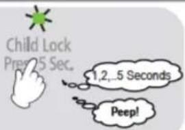 Child Lock Prep 5 Sec. 1,2...5 Seconds Peep!
