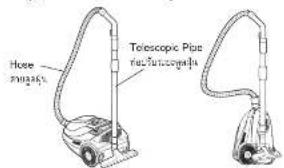 HITACHI CV-SF18 - How to Store the Vacuum Cleaner / วิธีเก็บเครื่องทุน - 1