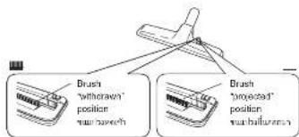 HITACHI CV-SF18 - How to operate the rug and floor nozzle / วิธีใช้งานหัวหนุนสําหรับที่รามและรวม - 1