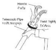 HITACHI CV-SE230V - How to Connect the Grip Handle to the Telescopic Pipe วิธีต่อค้าผจับเข้ากับท่อปรับระยะดูดฝุ่น - 1