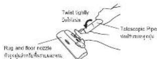 HITACHI CV-SE230V - How to assemble nozzle วิธีประกอบหัวตตฟัน - 1