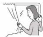HITACHI RAK-DH10PCAST - Install curtain or blinds - 1