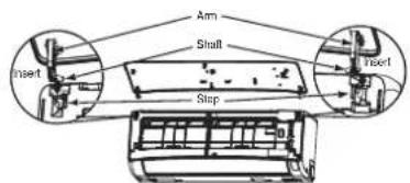 Arm Shelf Insert Stop Insert
