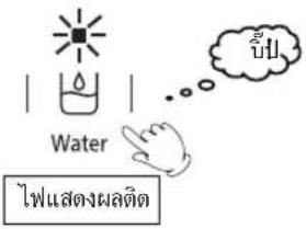 Water ไฟแสดงผลติด บั้มป