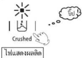 Crushed ไฟแสดงผลติด