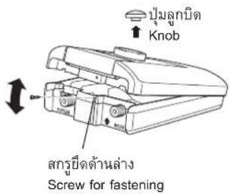 ปุ่มลูกนิต Knob สกรย์ดต้านล่าง Screw for fastening