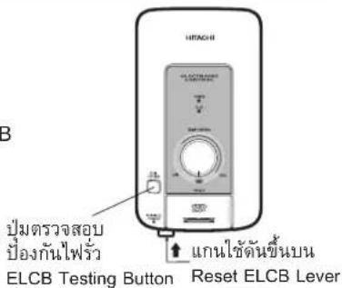 3 ELCB Testing Button Reset ELCB Lever