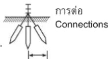 HITACHI HES-45VS - วิธีติดตั้งแท่งหลักสายดิน HOW TO INSTALL THE GROUND ROD - 4