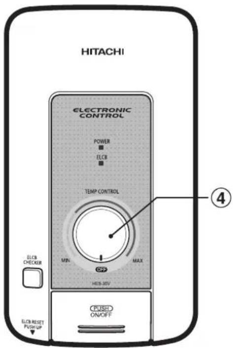 HITACHI ELECTRONIC CONTROL POWER ELCB TEMP CONTROL MIN MAX ELCB CHECKER HEIB-30V PUSH ONOFF ELCB RESET PUSH UP ④