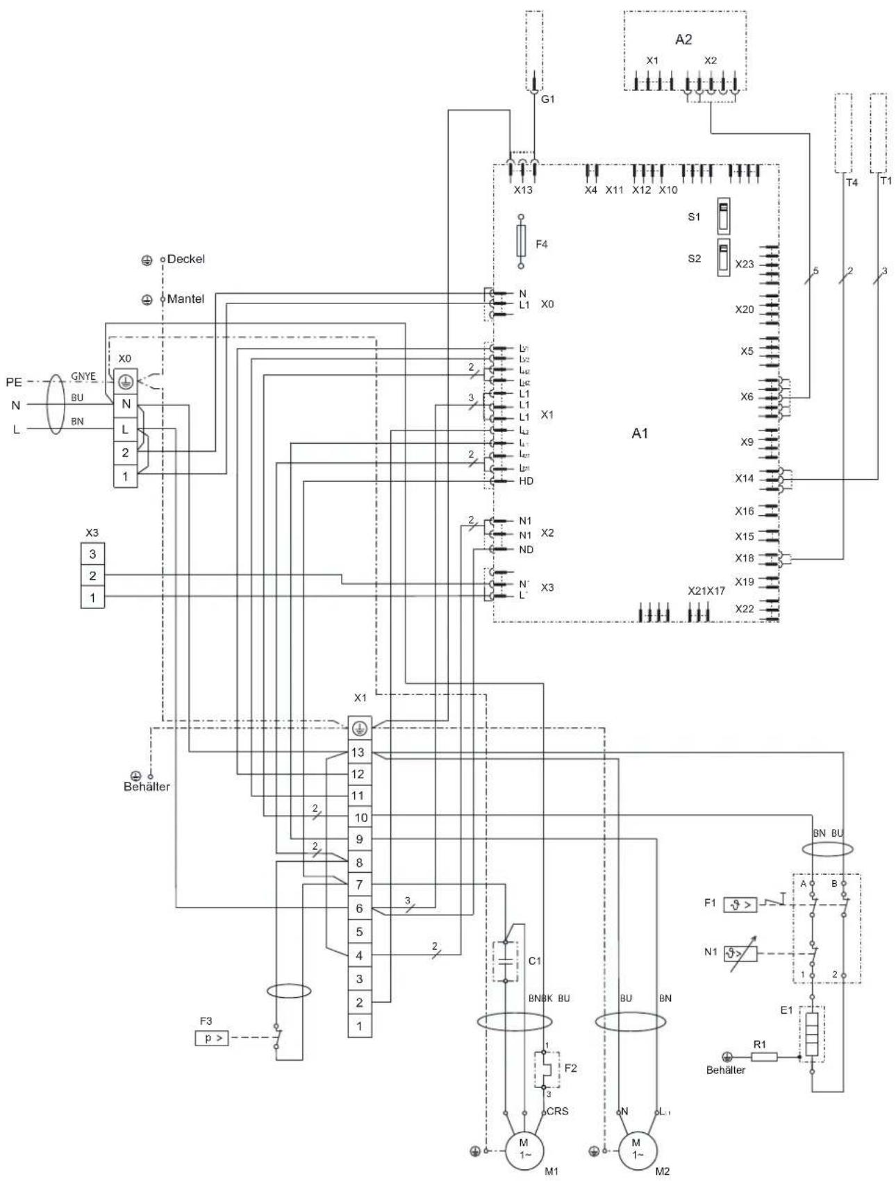 AEG WPT 300 EL plus - Elektroschaltplan - 1