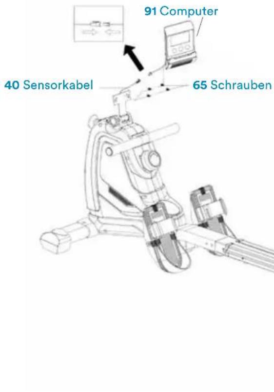 91 Computer 40 Sensorkabel 65 Schrauben