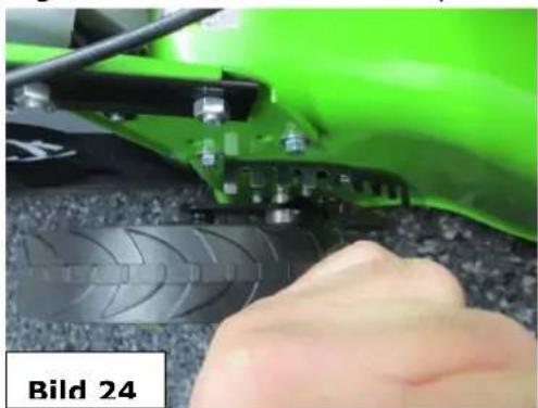 Zipper ZI-BRM56 - Schalten Sie den Motor aus und warten Sie vor dem Wechsel der Schnitthöhe bis sich die rotierenden Teile nicht mehr drehen. - 1