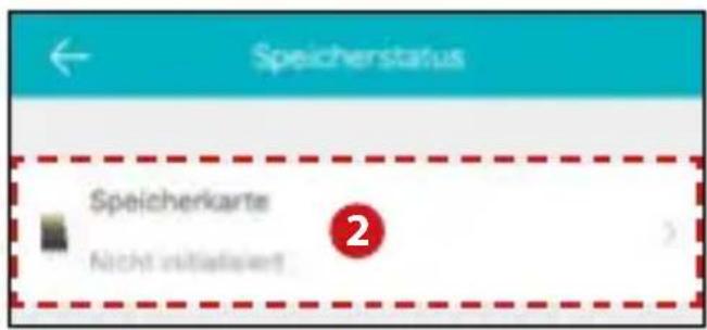 Speicherstatus Speicherkarte Nicht initialisiert 2