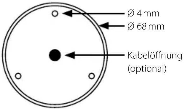 Ø 4 mm Ø 68 mm Kabelöffnung (optional)
