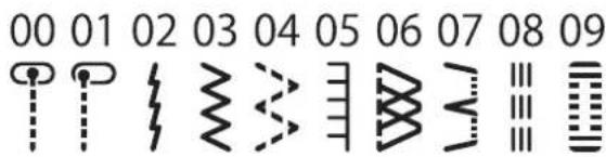 00 01 02 03 04 05 06 07 08 09