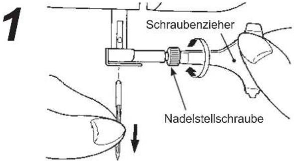 1 Schraubenzieher Nadelstellschraube