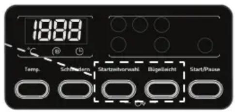 19:00 Temp. Schuldern Startzeitvorwahl Bügeliecht Start/Passe