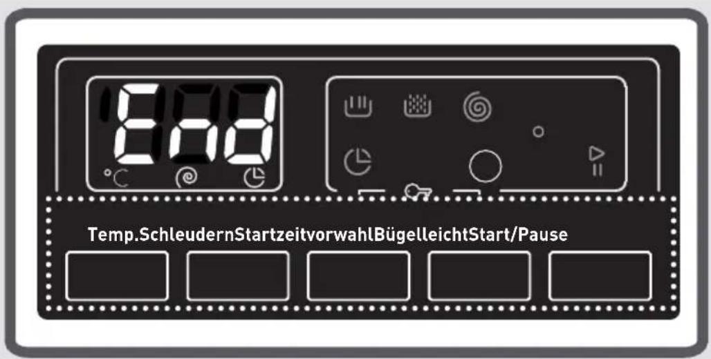 8.00 Temp.SchleudernStartzeitvorwahlBügelleichtStart/Pause