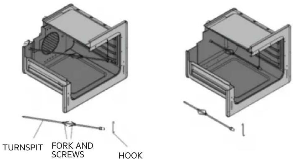 TURNSPIT FORK AND SCREWS HOOK