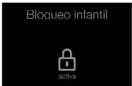 Bloqueo infantil activa
