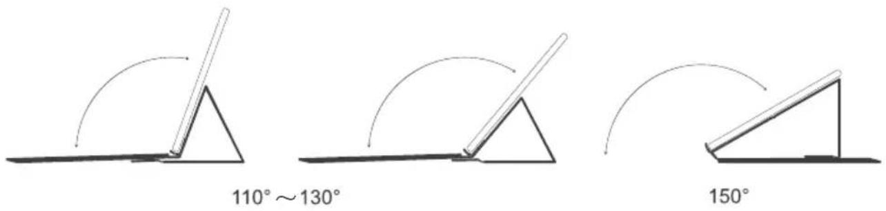 MEDION LifeTab E10700 (MD 61761) - Angle of the tablet PC standing in the keyboard dock - 1
