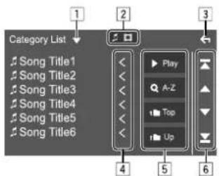 Category List Song Title1 Song Title2 Song Title3 Song Title4 Song Title5 Song Title6 Play A-Z Top Up
