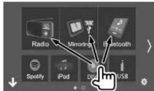 Radio Misroring Bluetooth Spotify iPod Diode USB