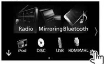 Radio MirroringBluetooth iPod DISC USB HDMI/MHL
