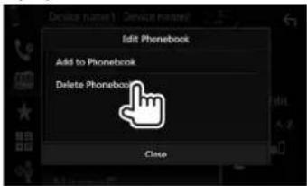 Edit Phonebook Add to Phonebook Delete Phonebook Close