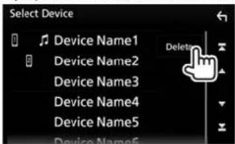 Select Device Device Name1 Device Name2 Device Name3 Device Name4 Device Name5 Device Name6 Delete