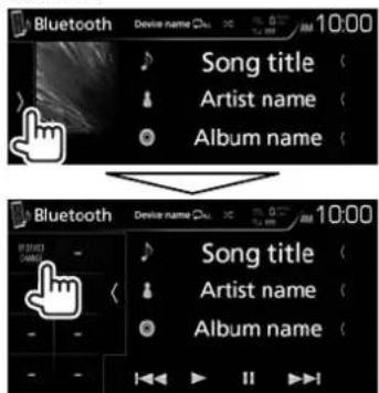 Bluetooth Device name 10:00 Song title Artist name Album name 10:00 Bluetooth Device name 10:00 Song title Artist name Album name