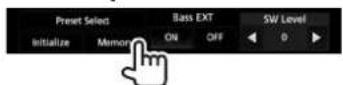 KENWOOD DDX9016S - Storing your own adjustments—Adjusting the sound precisely - 3