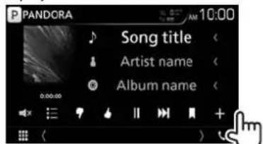 PANDORA Song title Artist name Album name