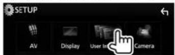KENWOOD DDX9016S - □ Adjusting the touch position - 3