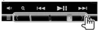 KENWOOD DDX9016S - Selecting the playback source on the source control screen - 1