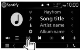 Spotify 10:00 Playfrom Song title Artist name Album name