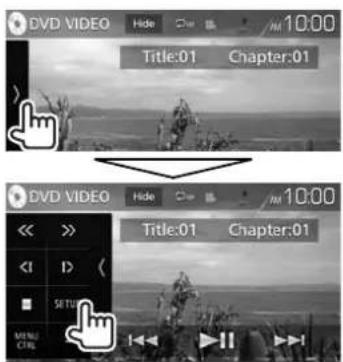 DVD VIDEO Hide /M 10:00 Title:01 Chapter:01 DVD VIDEO Hide /M 10:00 << >> Title:01 Chapter:01 << ID < SETU MENU CTRL