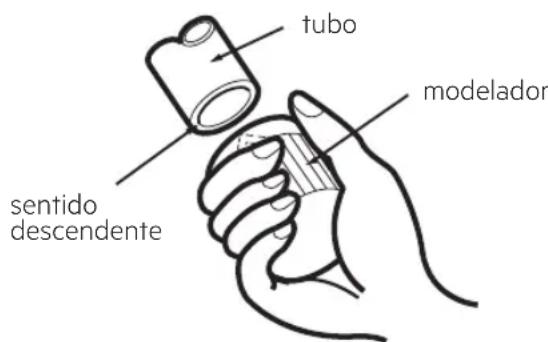 tubo modelador sentido descendente