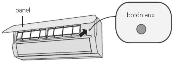 panel botón aux.