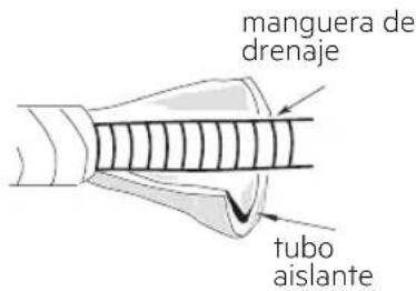 manguera de drenaje tubo aislante