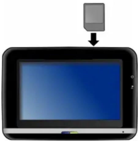 MEDION GoPal P4410 M5 (MD 96433) - Inserting Memory Cards - 1