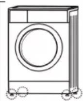 Becken BWD4348 - Levelling the washer dryer - 2