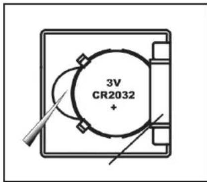3V CR2032 +